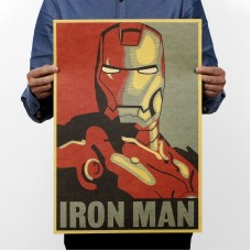 Marvel Iron Man Classic Movie Poster from Vintage Kraft Paper    153082693297